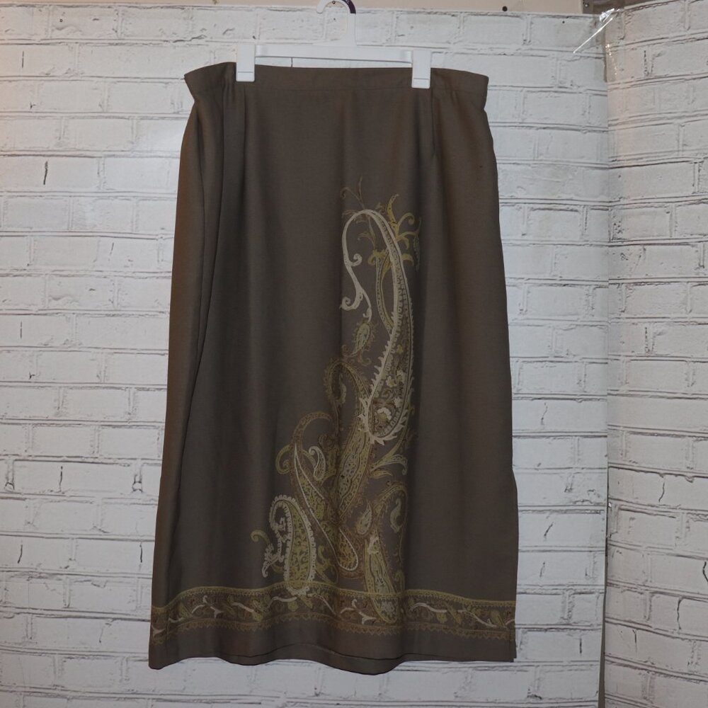 🤎🌾 Country Classics Paisley Skirt · Size 22W